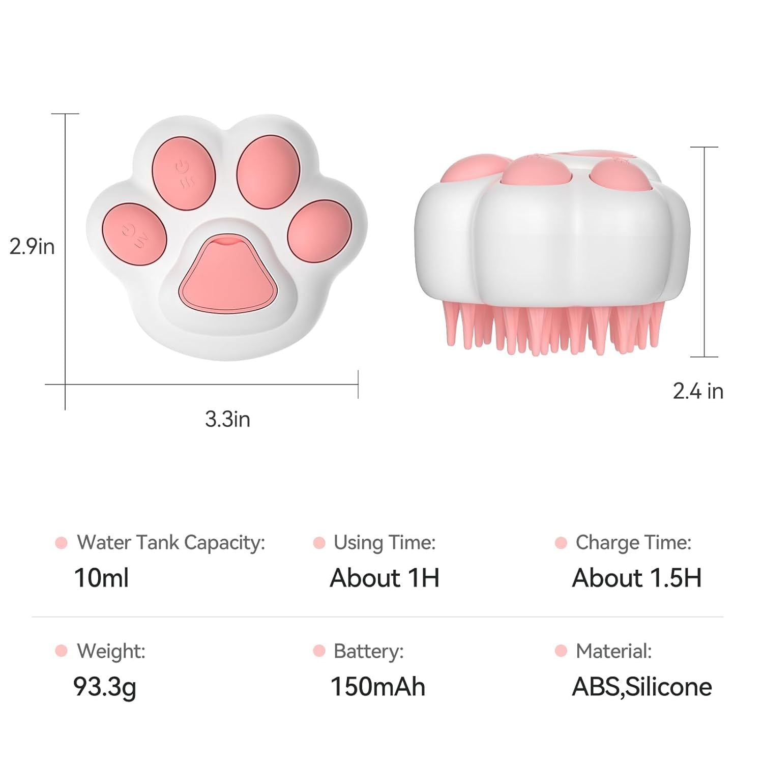 Steamy Cat Brush 4 In 1 Cat Brush