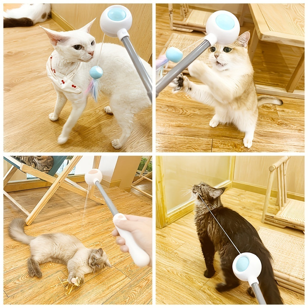 Retractable Cat Wand Toy