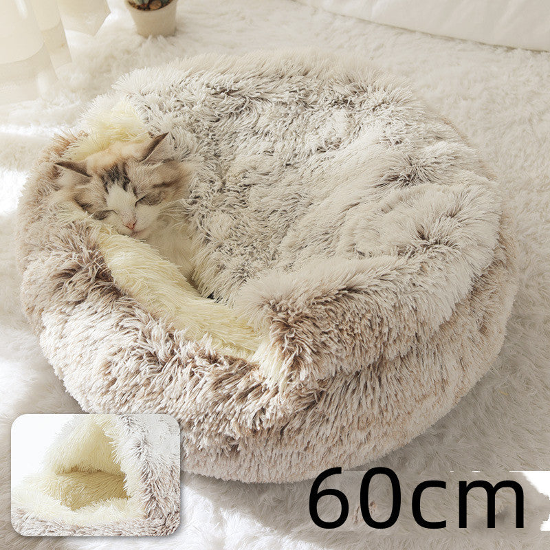 Pet Winter Bed Round Plush