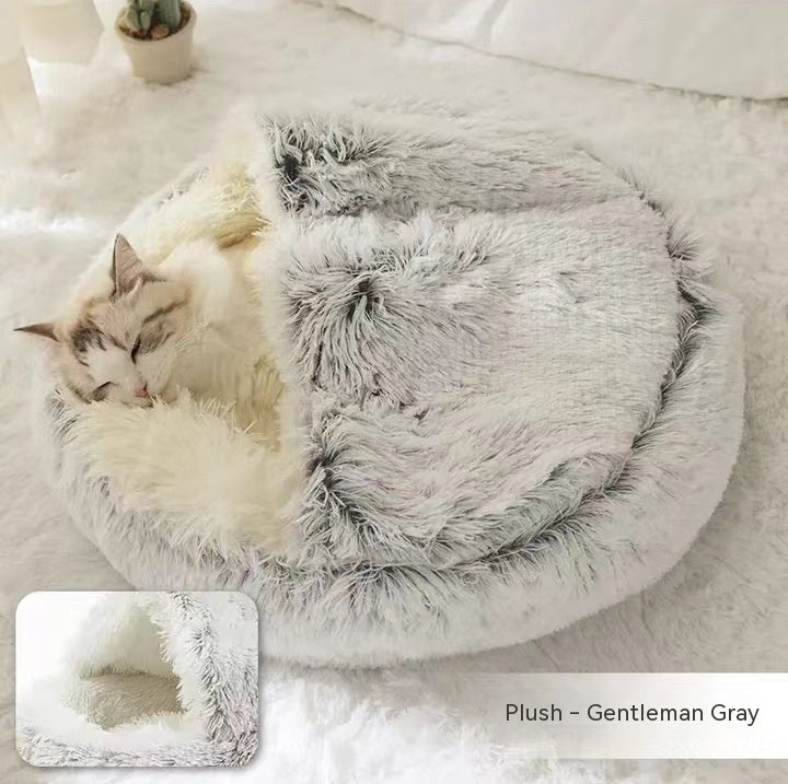 Pet Winter Bed Round Plush