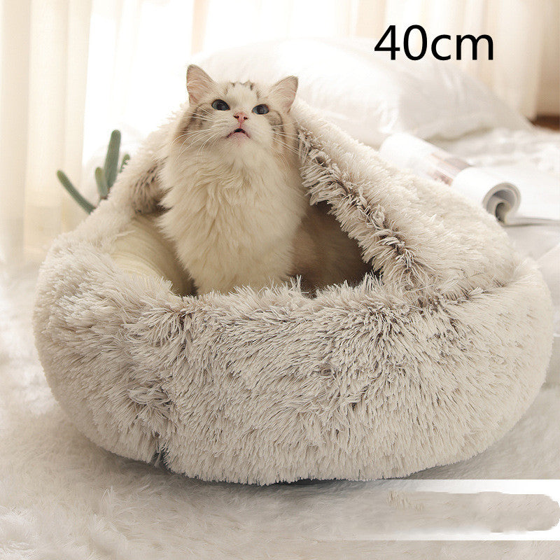 Pet Winter Bed Round Plush