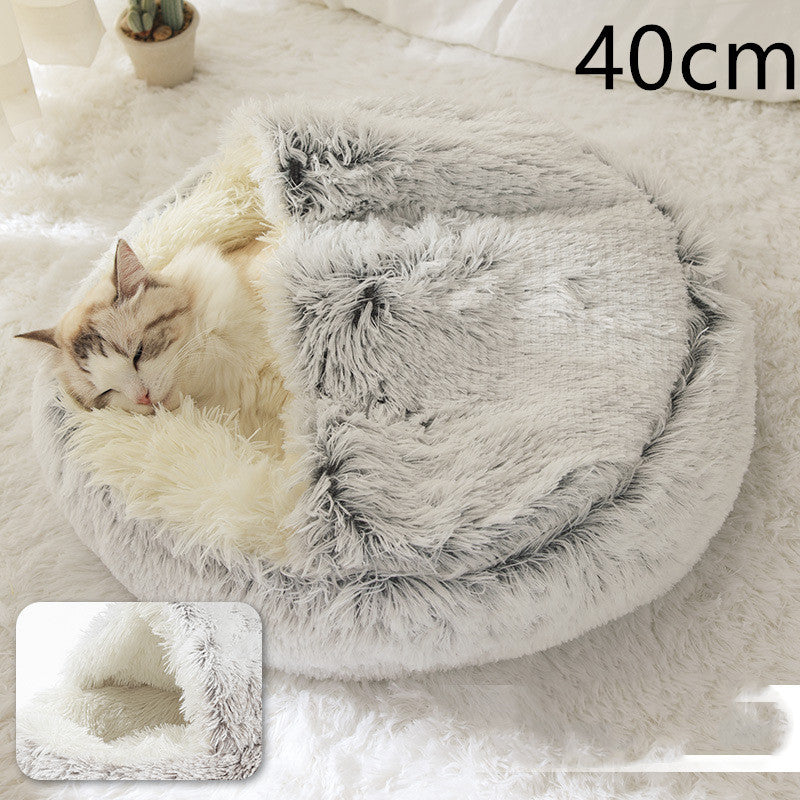Pet Winter Bed Round Plush