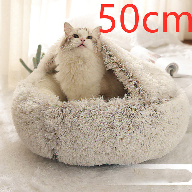 Pet Winter Bed Round Plush