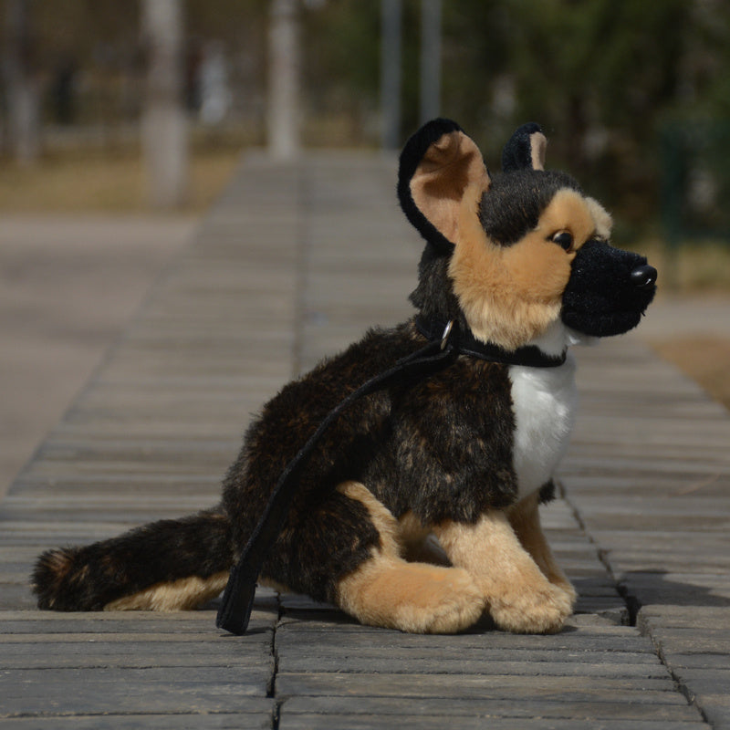 Simulated Big Wolf Dog Plush Toy