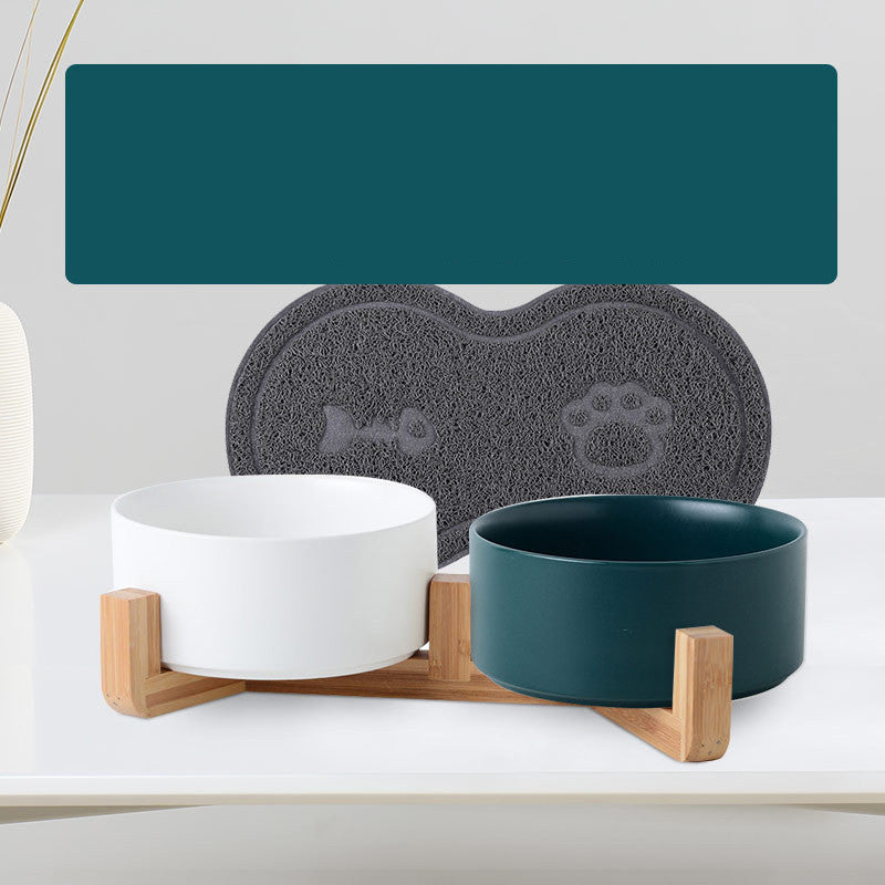 Double Bowl Ceramic Bowl