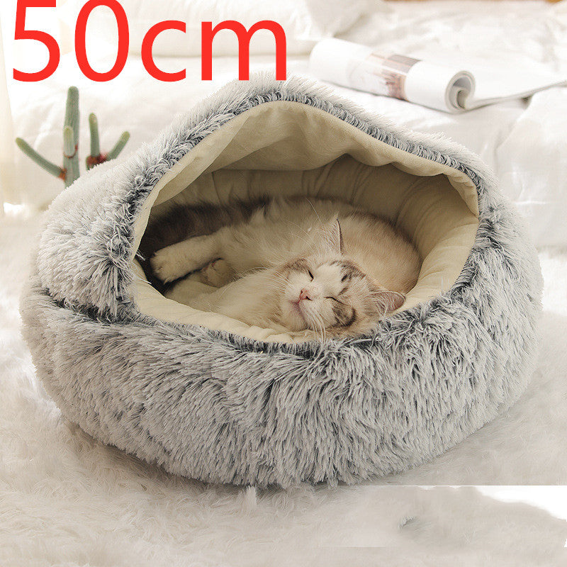 Pet Winter Bed Round Plush