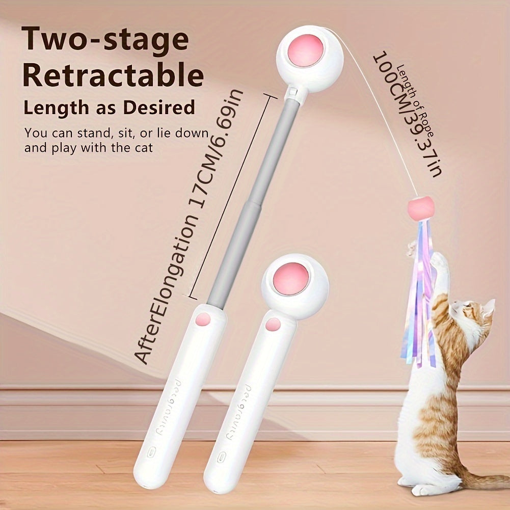Retractable Cat Wand Toy