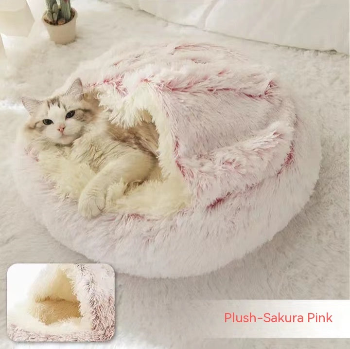 Pet Winter Bed Round Plush