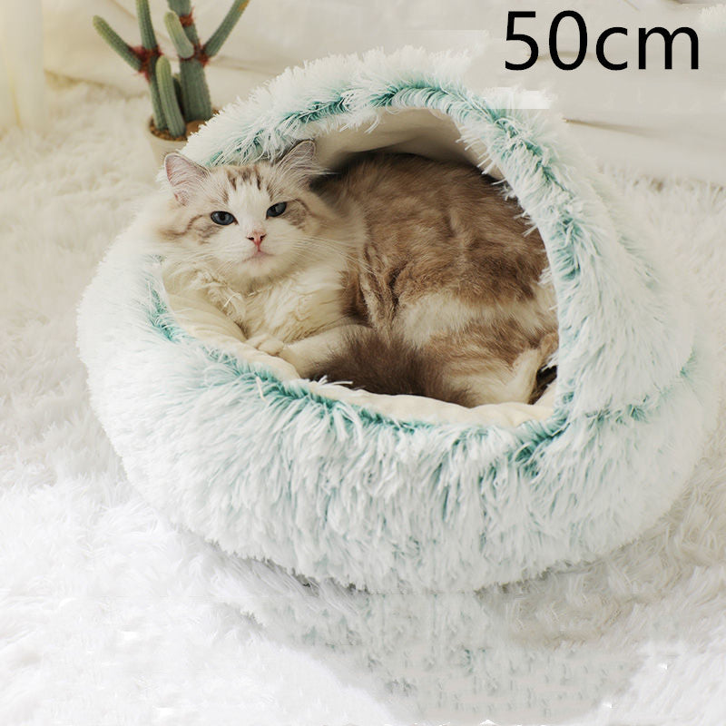 Pet Winter Bed Round Plush