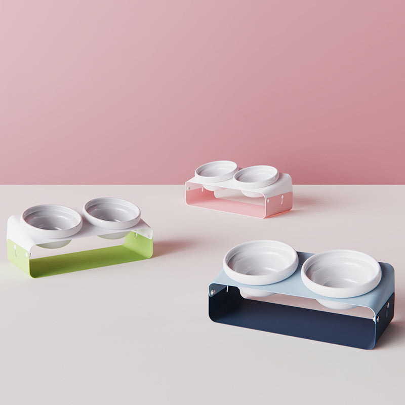 Pet Ceramic Double Bowl