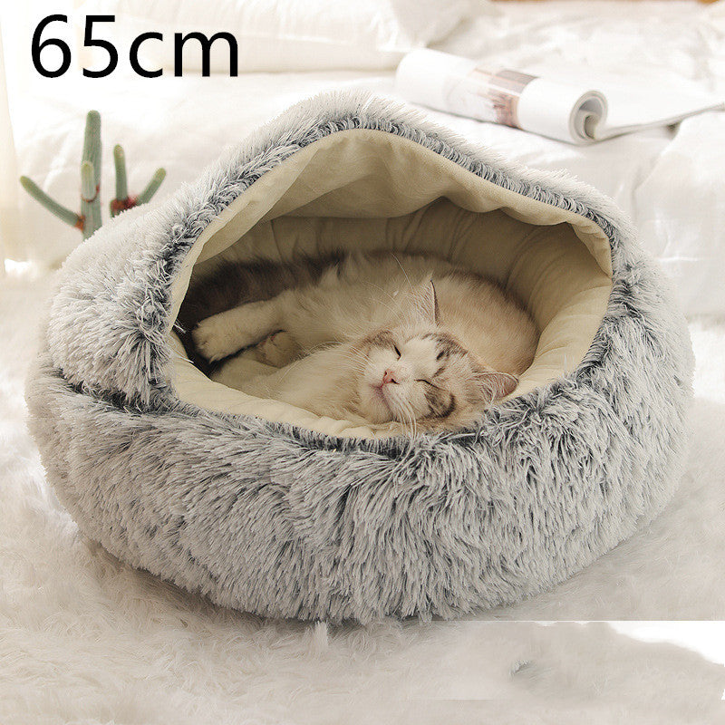 Pet Winter Bed Round Plush