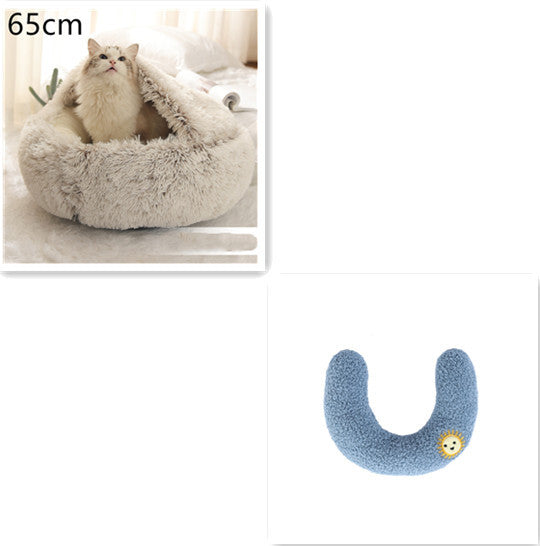Pet Winter Bed Round Plush