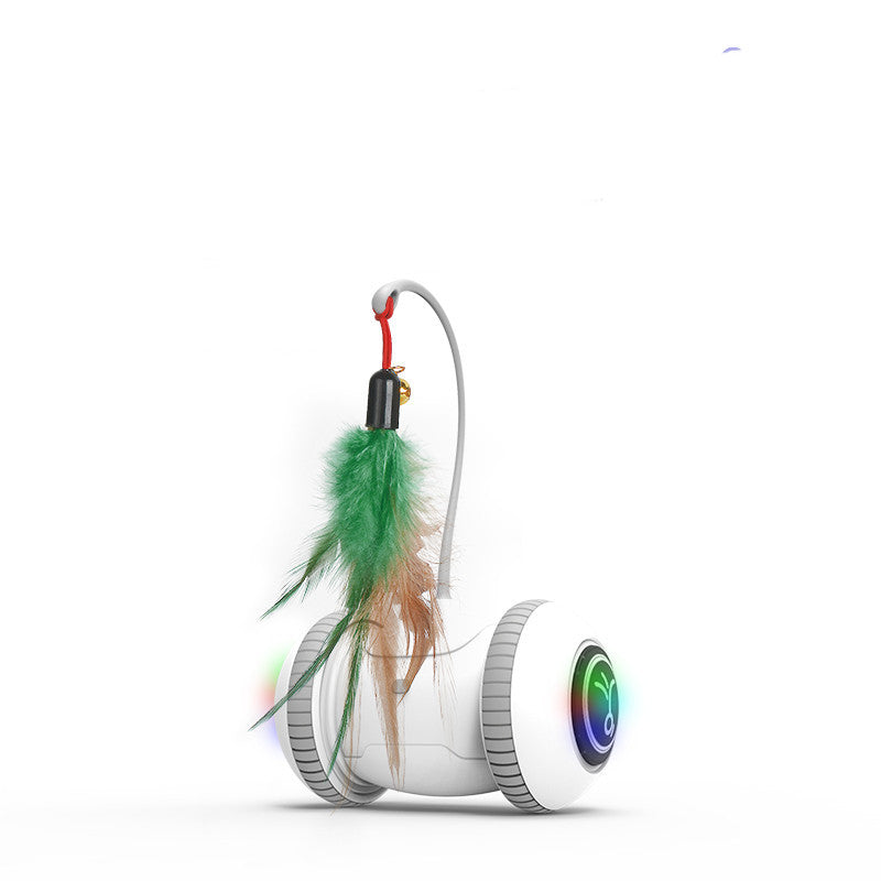 Interactive Cat Toy With Feather Toys