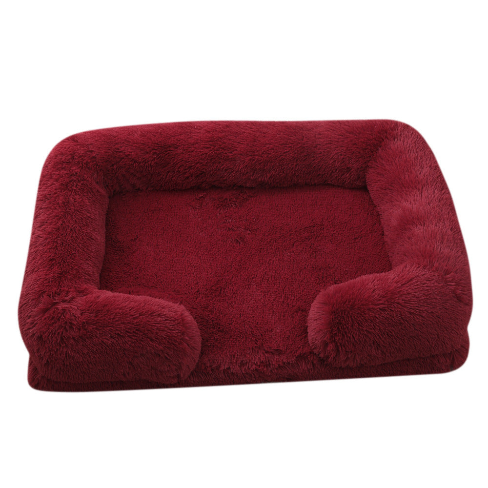 Doghouse Plush Round Pet Bed