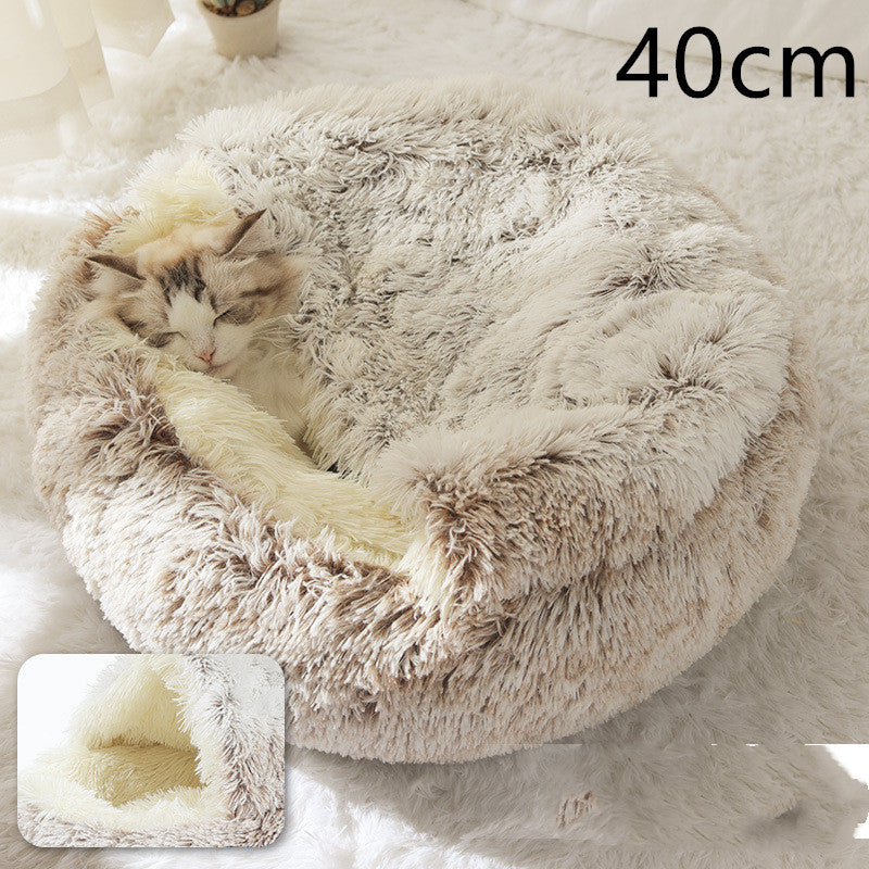 Pet Winter Bed Round Plush