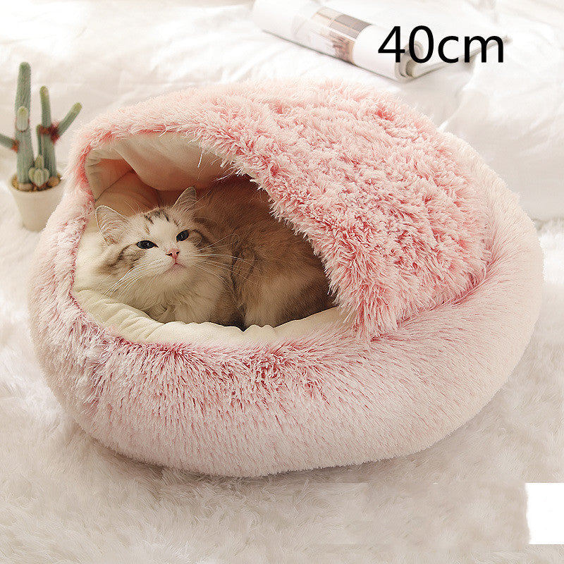 Pet Winter Bed Round Plush