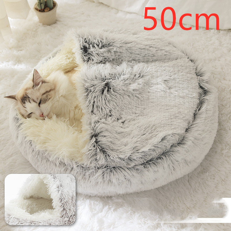 Pet Winter Bed Round Plush