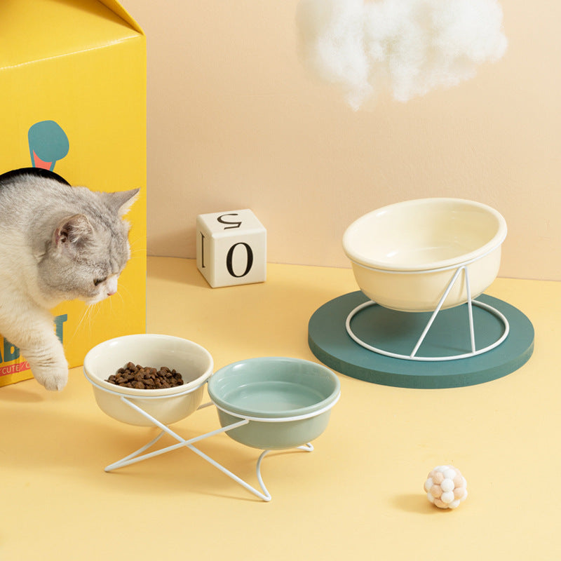 Pet Ceramic Bowl Food Basin