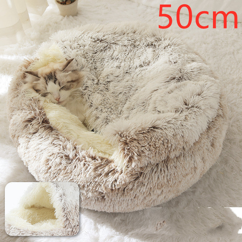 Pet Winter Bed Round Plush