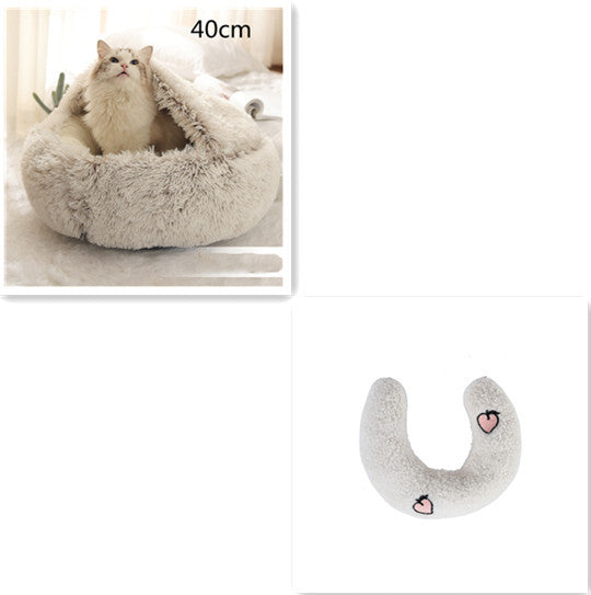 Pet Winter Bed Round Plush
