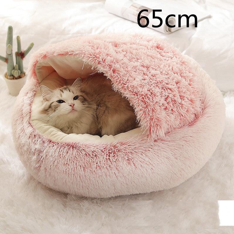 Pet Winter Bed Round Plush