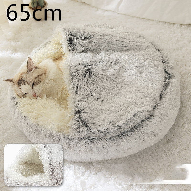 Pet Winter Bed Round Plush