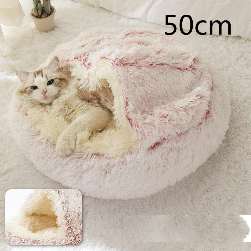 Pet Winter Bed Round Plush