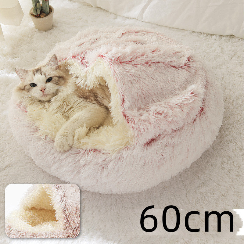 Pet Winter Bed Round Plush