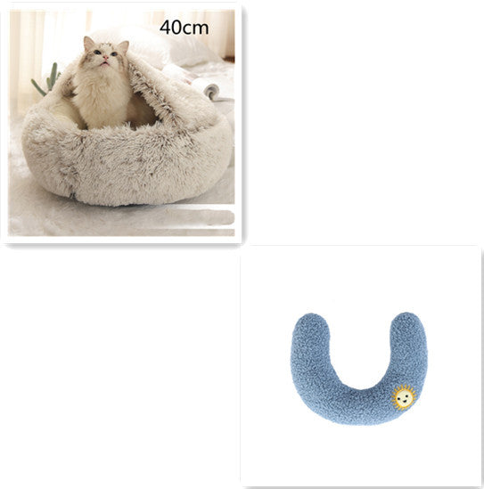 Pet Winter Bed Round Plush