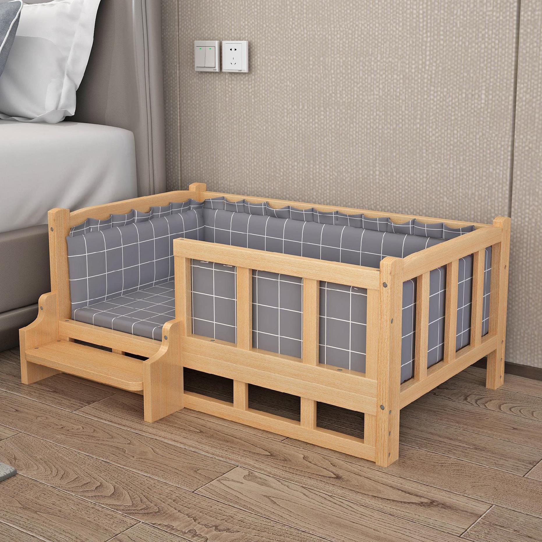 Wooden Bed Pet Dog Bed