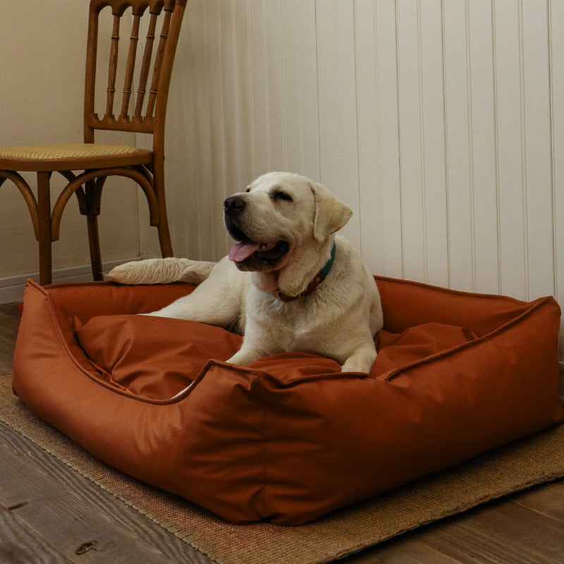 Leather Faux Pet Bed