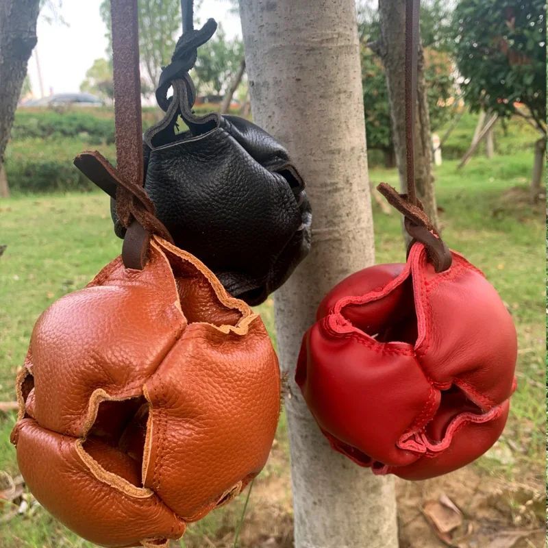 Leather Dog Training Ball Toy