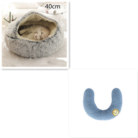 Pet Winter Bed Round Plush