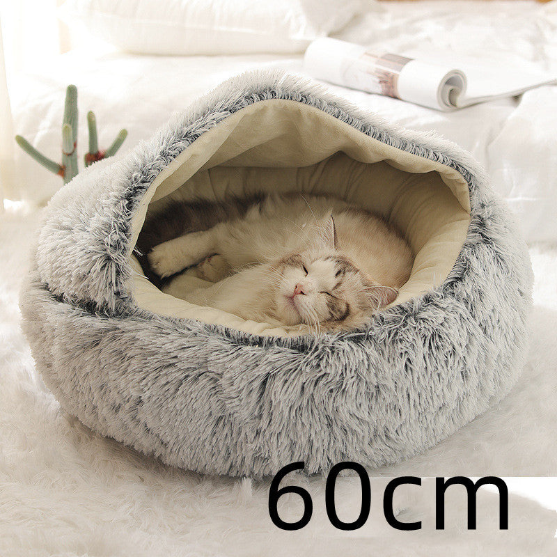 Pet Winter Bed Round Plush