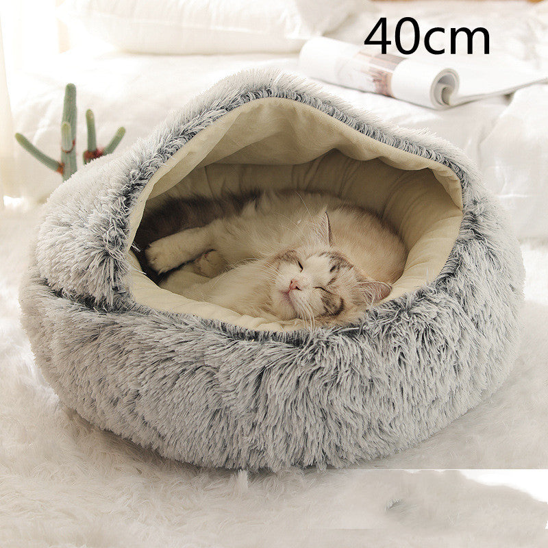 Pet Winter Bed Round Plush