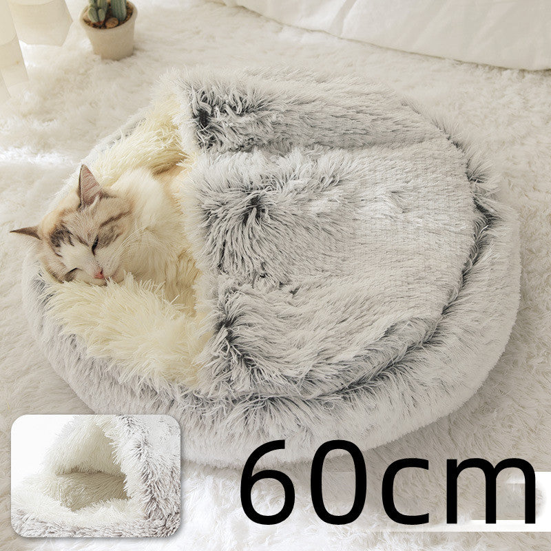 Pet Winter Bed Round Plush