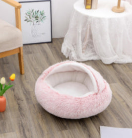 Pet Winter Bed Round Plush