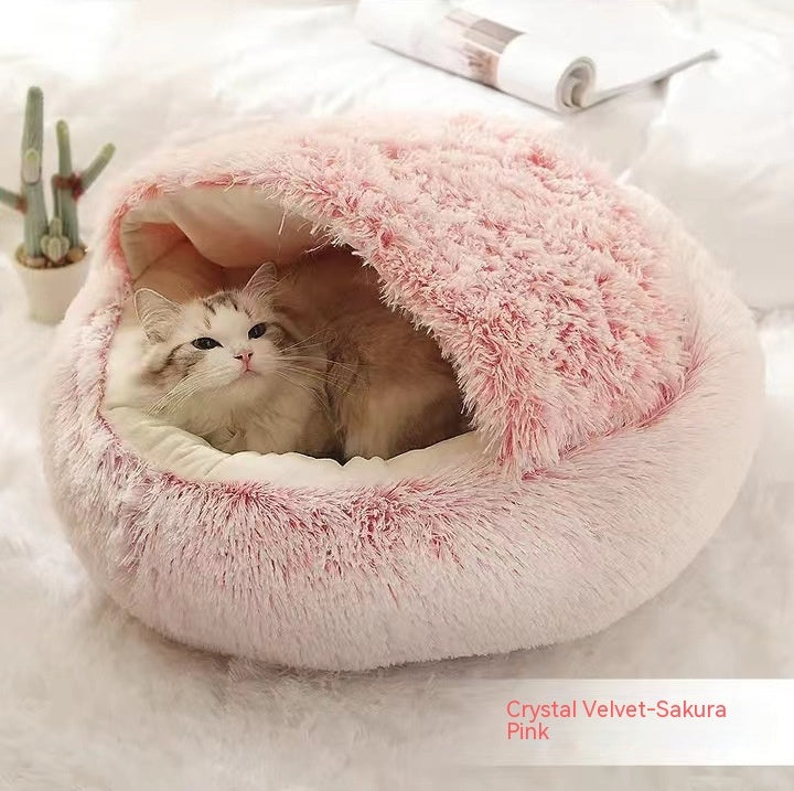 Pet Winter Bed Round Plush