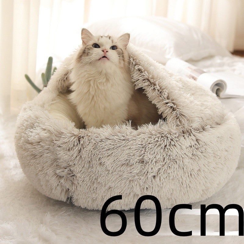 Pet Winter Bed Round Plush
