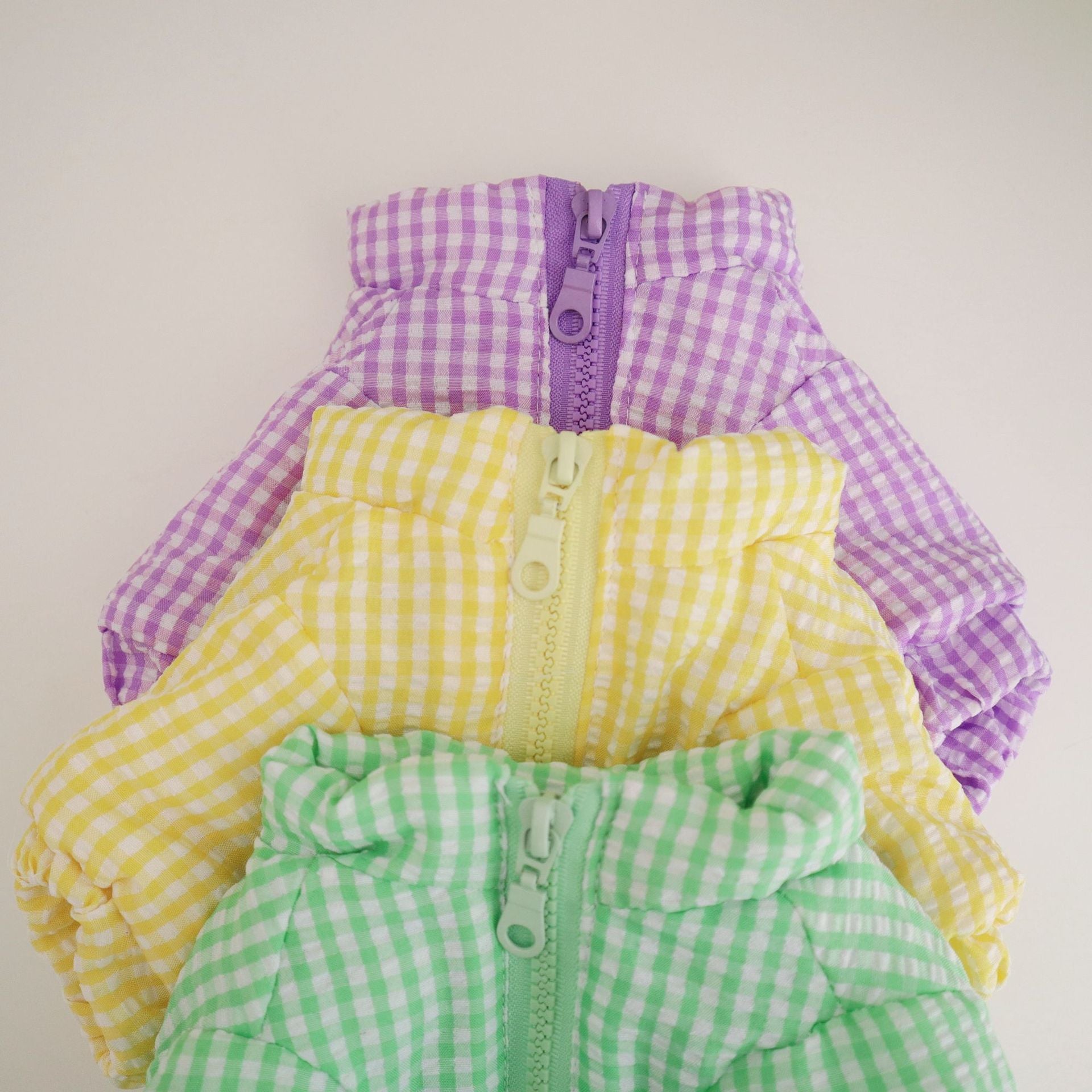 Dog Thick Plaid Cotton Coat