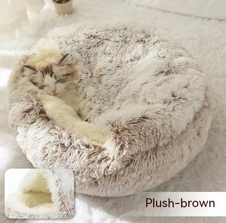 Pet Winter Bed Round Plush