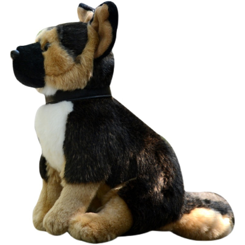 Simulated Big Wolf Dog Plush Toy