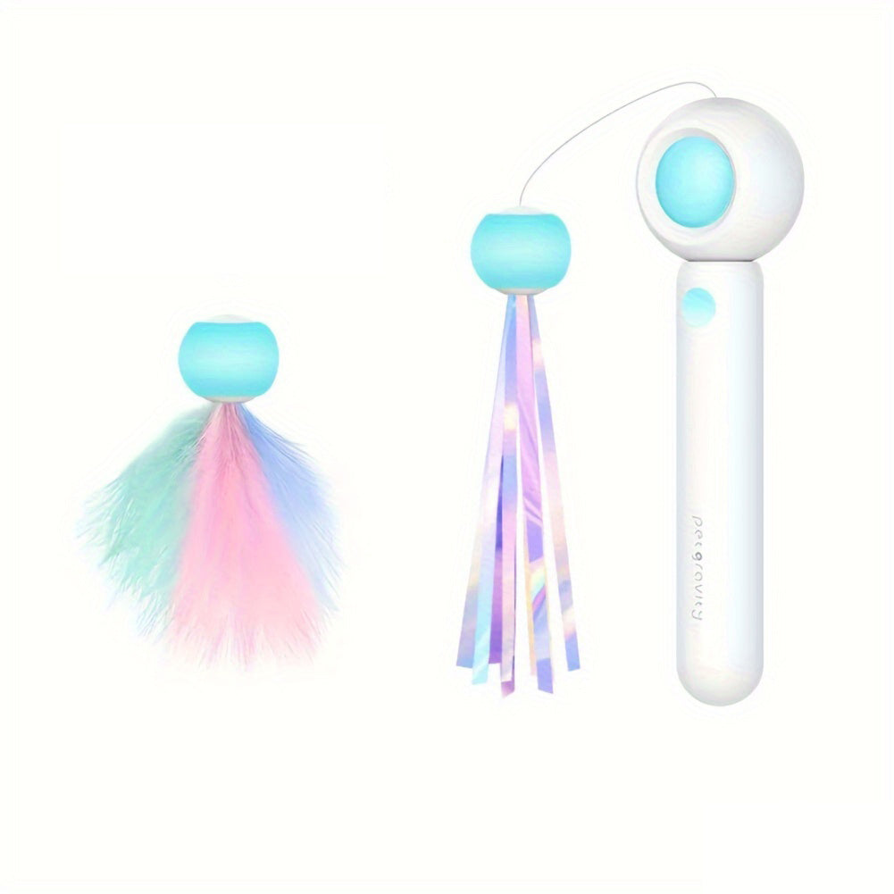 Retractable Cat Wand Toy